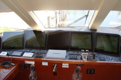 2011 Hatteras 80 MY with Five 19" LED Glass Marine Monitors With Three SSIR Controllers