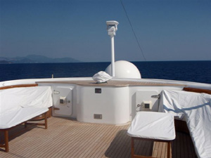Superyacht with Poseidon Camera